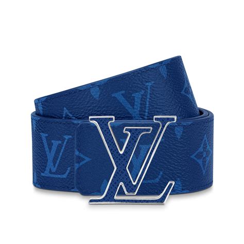 lv belt men blue